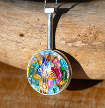 Load image into Gallery viewer, Cloisonné Village Pendulum Pendant
