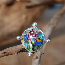 Load image into Gallery viewer, Cloisonné Village Circular Ring