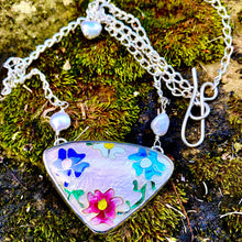 Load image into Gallery viewer, Cloisonné Necklace, Spring into Pink