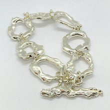 Load image into Gallery viewer, Liquid Silver Bracelet - Monster
