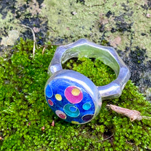 Load image into Gallery viewer, Cloisonné Blue Cosmos