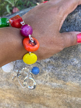 Load image into Gallery viewer, Liquid Silver Bracelet - Colour Me Yellow
