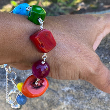 Load image into Gallery viewer, Liquid Silver Bracelet - Colour Me Yellow